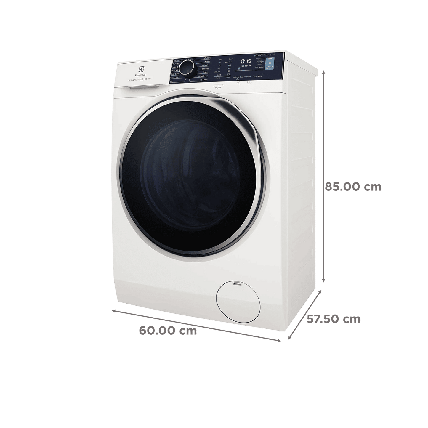 Electrolux 8 Kg 5 Star Fully Automatic Front Load Washing Machine (UltimateCare 500, EWF8024R5WB, UltraMix Technology, White)