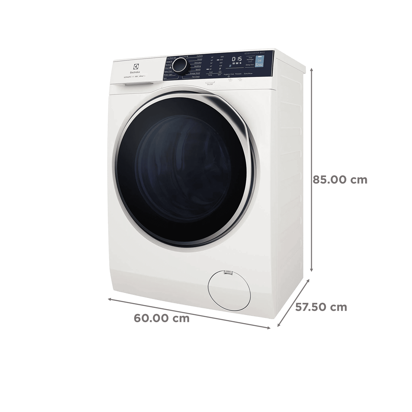 Electrolux 8 Kg 5 Star Fully Automatic Front Load Washing Machine (UltimateCare 500, EWF8024R5WB, UltraMix Technology, White)