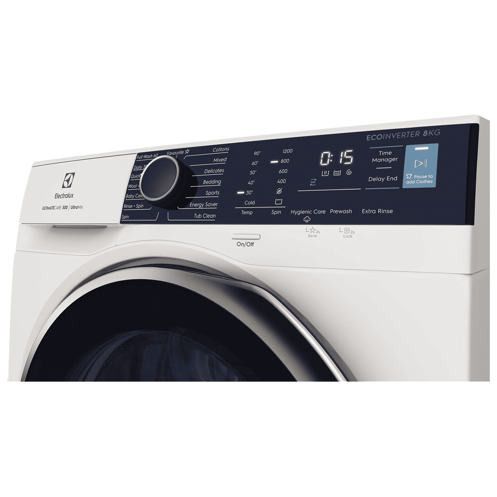 Electrolux 8 Kg 5 Star Fully Automatic Front Load Washing Machine (UltimateCare 500, EWF8024R5WB, UltraMix Technology, White)
