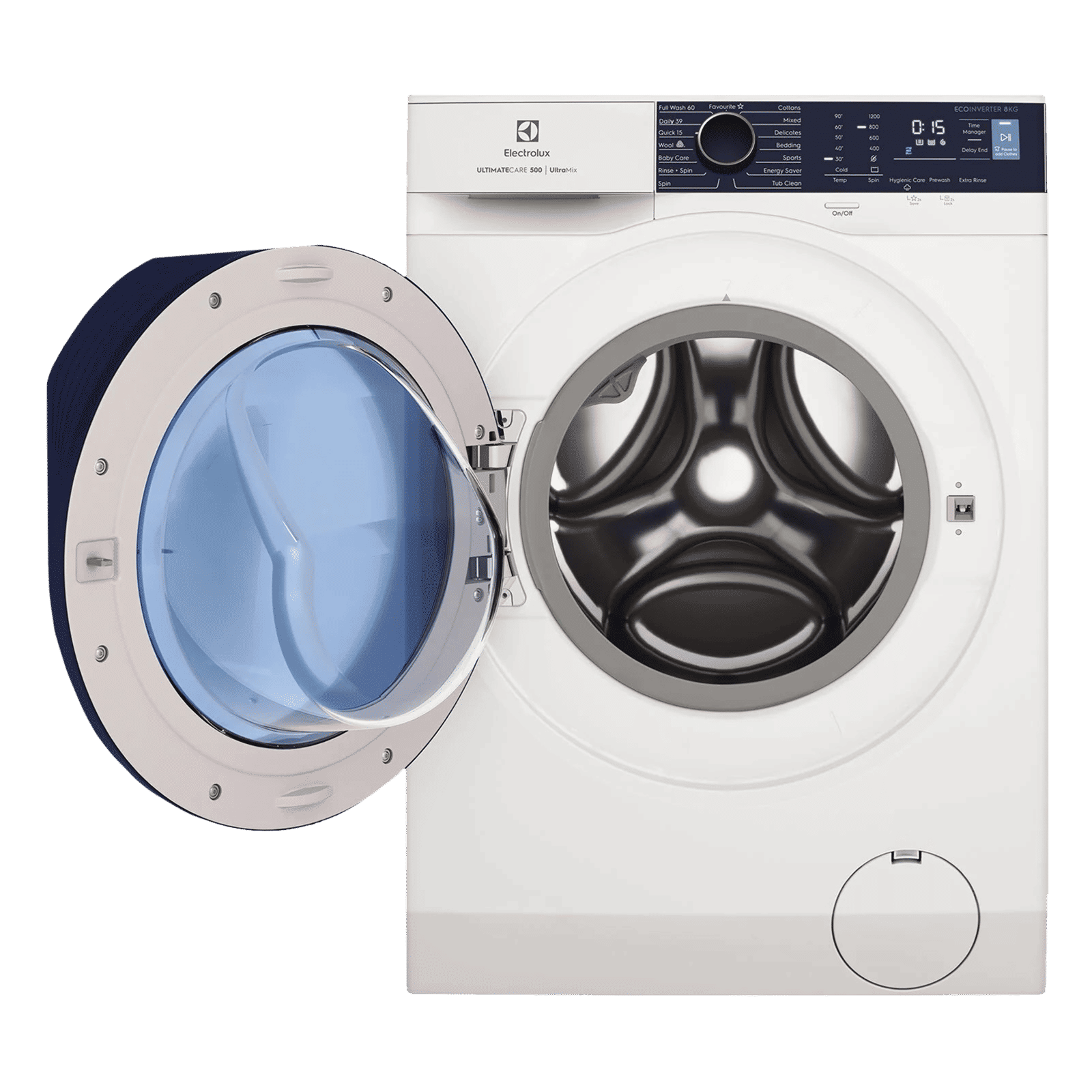 Electrolux 8 Kg 5 Star Fully Automatic Front Load Washing Machine (UltimateCare 500, EWF8024R5WB, UltraMix Technology, White)