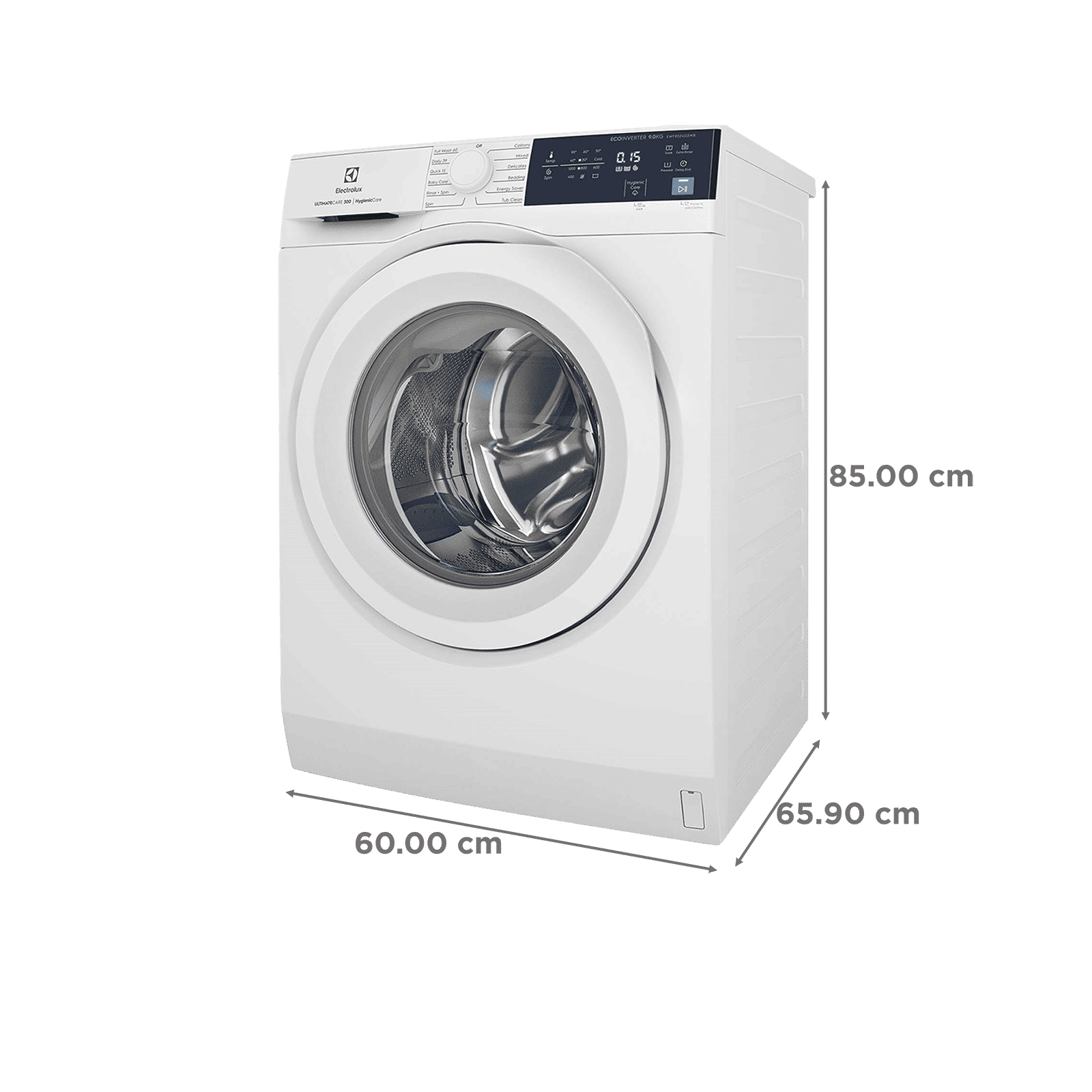 Electrolux 9 kg 5 Star Fully Automatic Front Load Washing Machine (UltimateCare 300, EWF9024D3WB, HygienicCare, White)