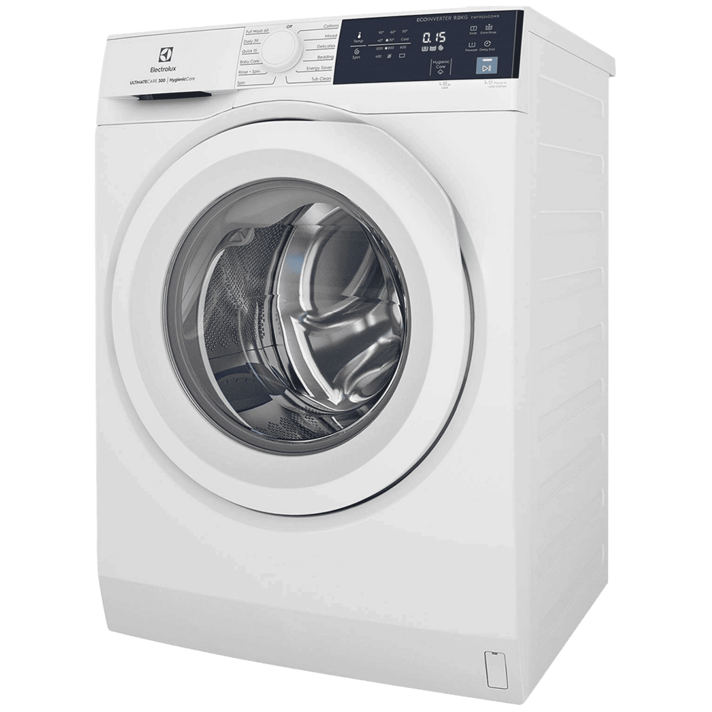 Electrolux 9 kg 5 Star Fully Automatic Front Load Washing Machine (UltimateCare 300, EWF9024D3WB, HygienicCare, White)