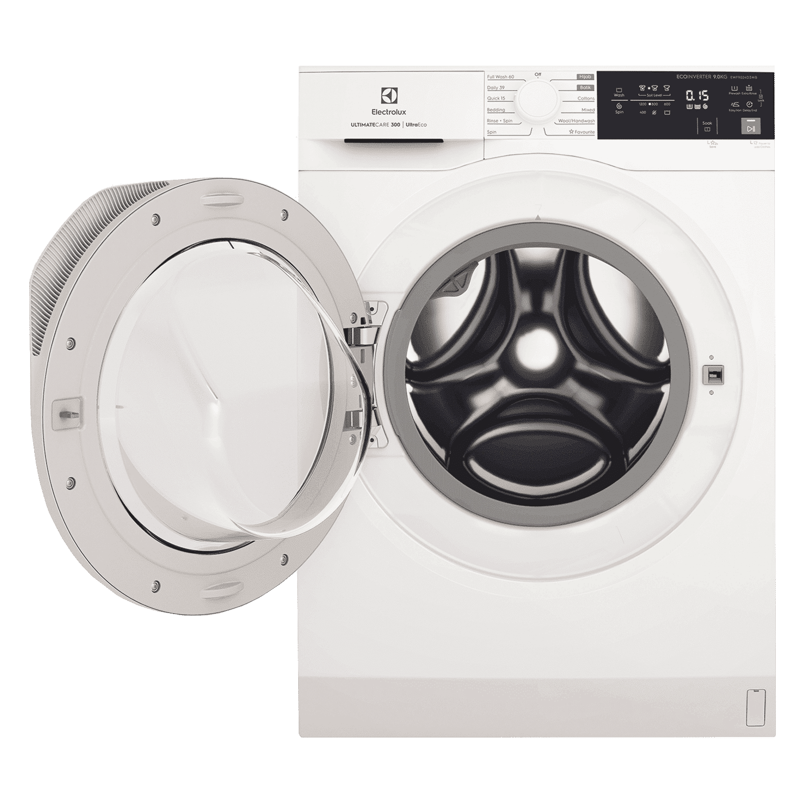Electrolux 9 kg 5 Star Fully Automatic Front Load Washing Machine (UltimateCare 300, EWF9024D3WB, HygienicCare, White)