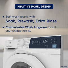Electrolux 9 kg 5 Star Fully Automatic Front Load Washing Machine (UltimateCare 300, EWF9024D3WB, HygienicCare, White)