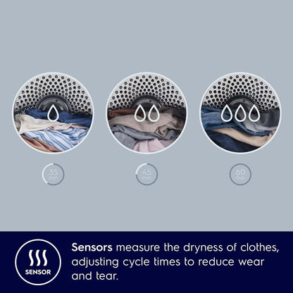 Electrolux UltimateCare 300 7.5 kg Fully Automatic Front Load Dryer (ReverseTumbling Function, EDV754H3WB, White)