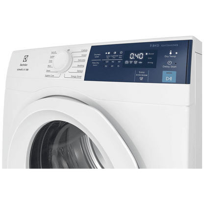 Electrolux UltimateCare 300 7.5 kg Fully Automatic Front Load Dryer (ReverseTumbling Function, EDV754H3WB, White)