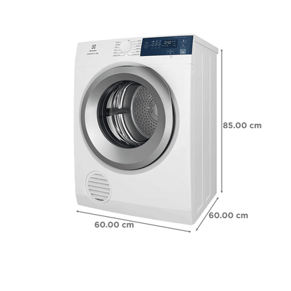 Electrolux 8.5 Kg Fully Automatic Front Load Dryer (UltimateCare 300, EDV854J3WB, ReverseTumbling, White)