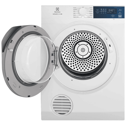 Electrolux 8.5 Kg Fully Automatic Front Load Dryer (UltimateCare 300, EDV854J3WB, ReverseTumbling, White)