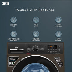 IFB 7 kg 5 Star Fully Automatic Front Load Washing Machine (Elite MXS 7012, Crescent Moon Drum, Mocha)
