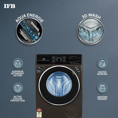 IFB 7 kg 5 Star Fully Automatic Front Load Washing Machine (Elite MXS 7012, Crescent Moon Drum, Mocha)