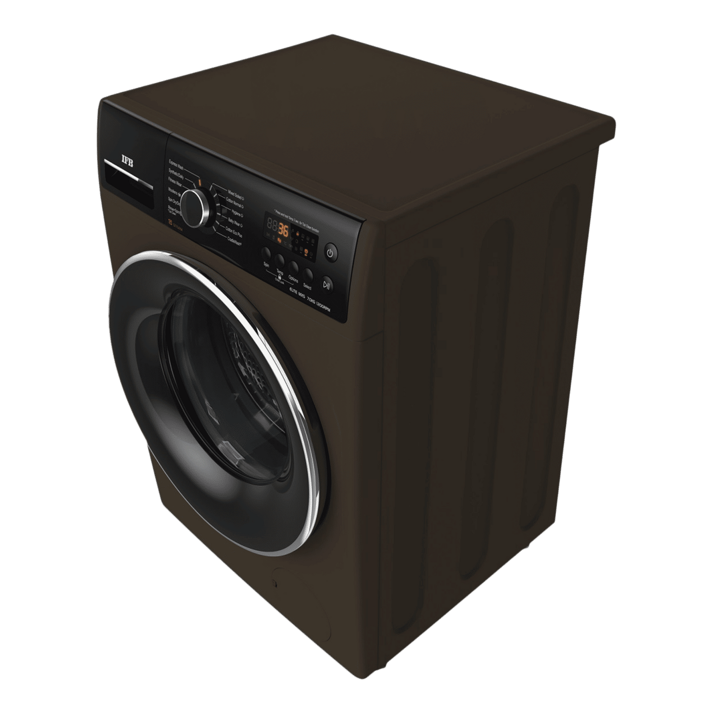 IFB 7 kg 5 Star Fully Automatic Front Load Washing Machine (Elite MXS 7012, Crescent Moon Drum, Mocha)