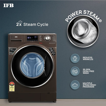 IFB 9 kg 5 Star Fully Automatic Front Load Washing Machine (Executive Plus MXS 9014, Crescent Moon Drum, Mocha)