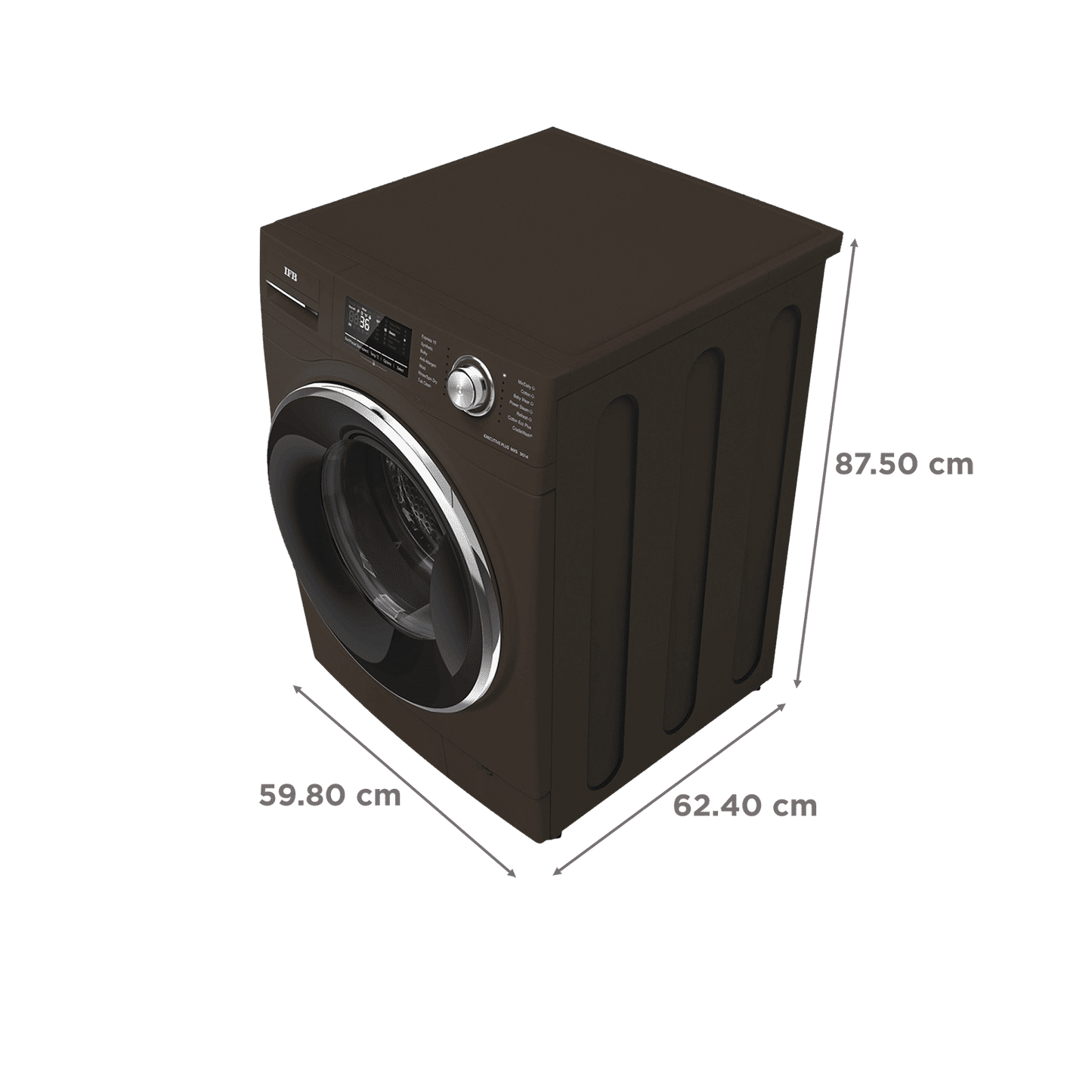 IFB 9 kg 5 Star Fully Automatic Front Load Washing Machine (Executive Plus MXS 9014, Crescent Moon Drum, Mocha)