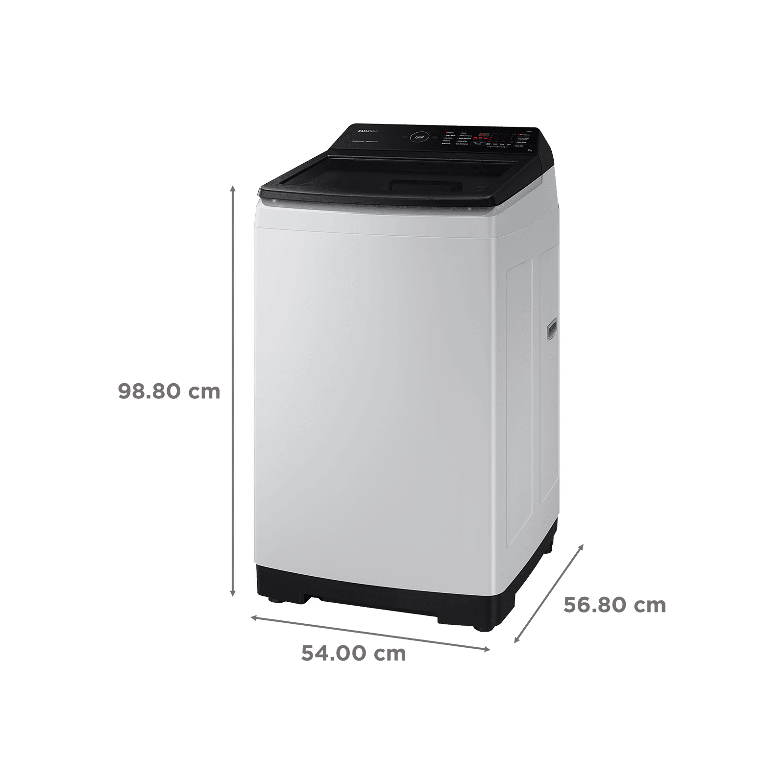 SAMSUNG 7 Kg 5 Star Inverter Fully Automatic Top Load Washing Machine (WA70BG4545BGTL, Ecobubble Technology, Light Grey)