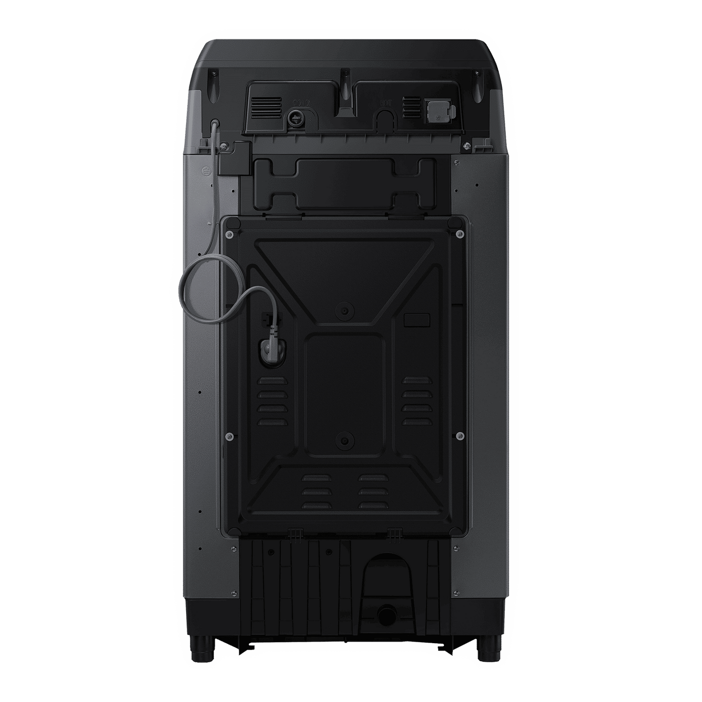 SAMSUNG 9 Kg 5 Star Inverter Fully Automatic Top Load Washing Machine (WA90BG4542BDTL, Diamond Drum, Dark Grey)