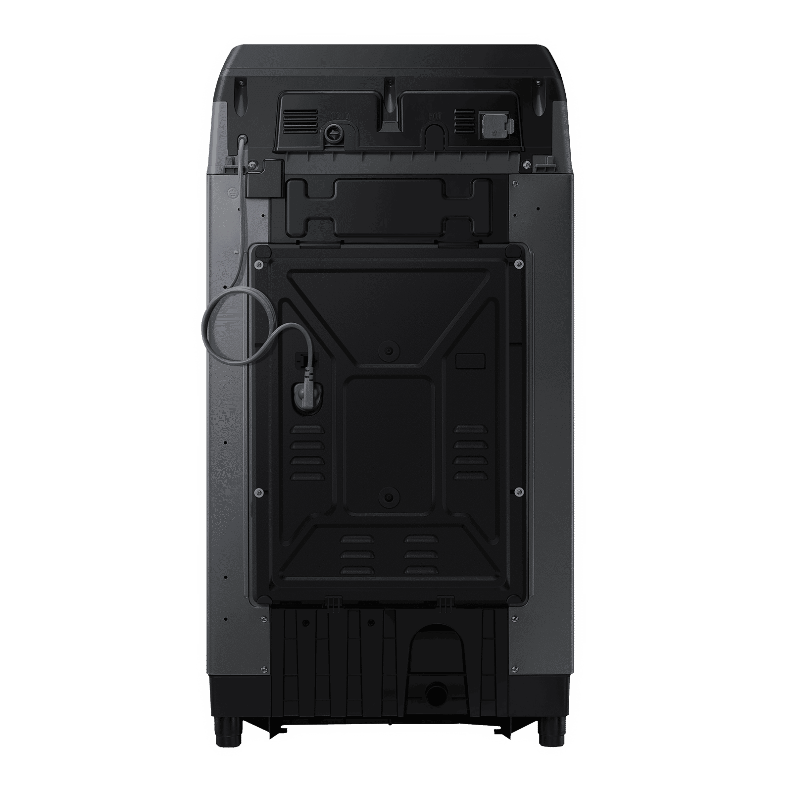 SAMSUNG 9 Kg 5 Star Inverter Fully Automatic Top Load Washing Machine (WA90BG4542BDTL, Diamond Drum, Dark Grey)