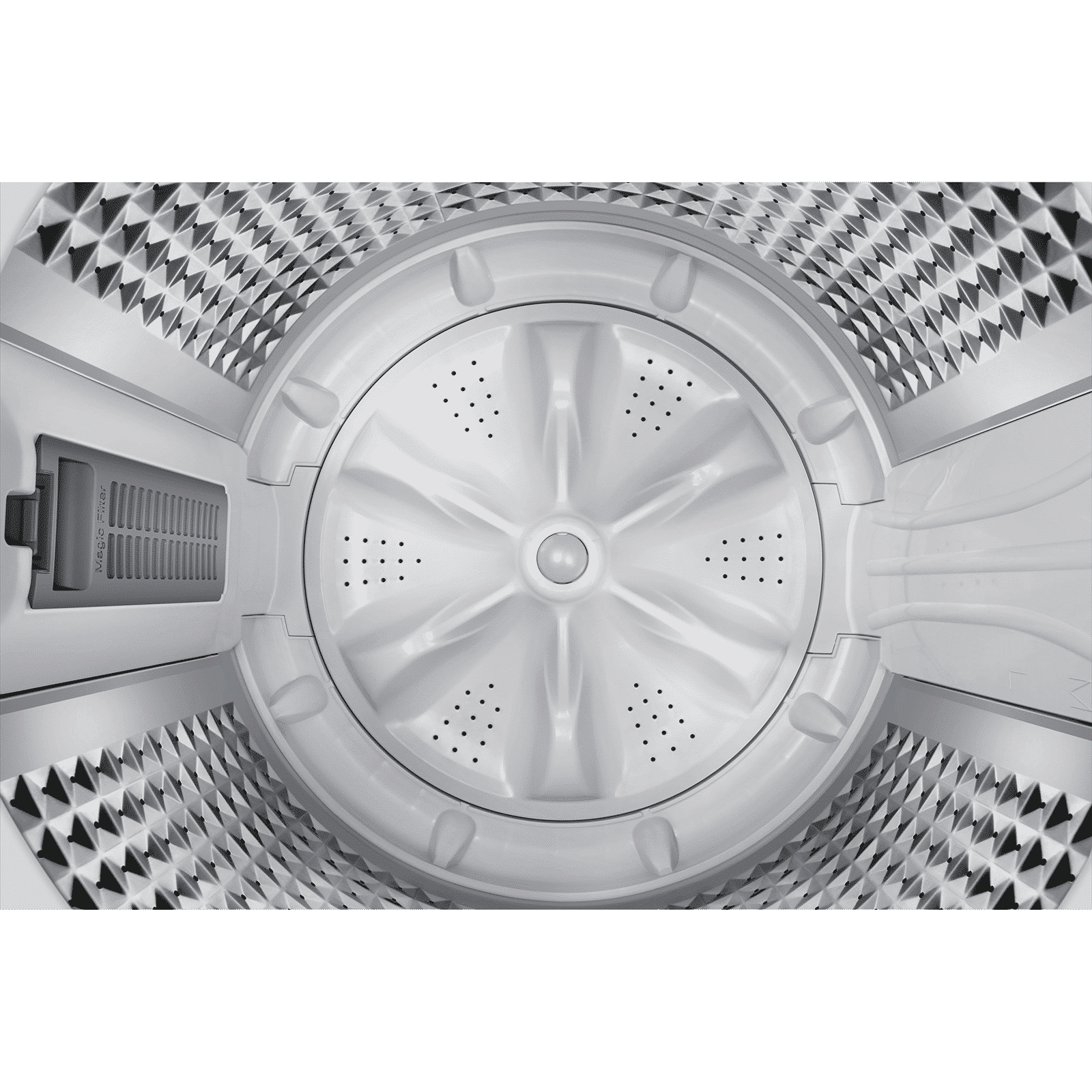 SAMSUNG 8 Kg 5 Star Inverter Fully Automatic Top Load Washing Machine (WA80BG4441BGTL, Diamond Drum, Light Grey)