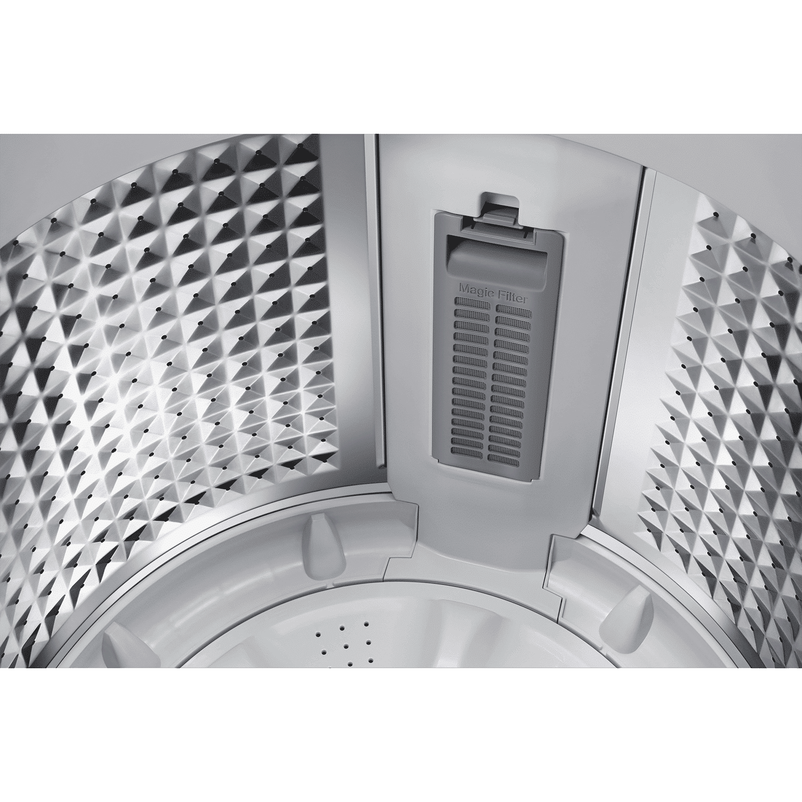 SAMSUNG 8 Kg 5 Star Inverter Fully Automatic Top Load Washing Machine (WA80BG4441BGTL, Diamond Drum, Light Grey)