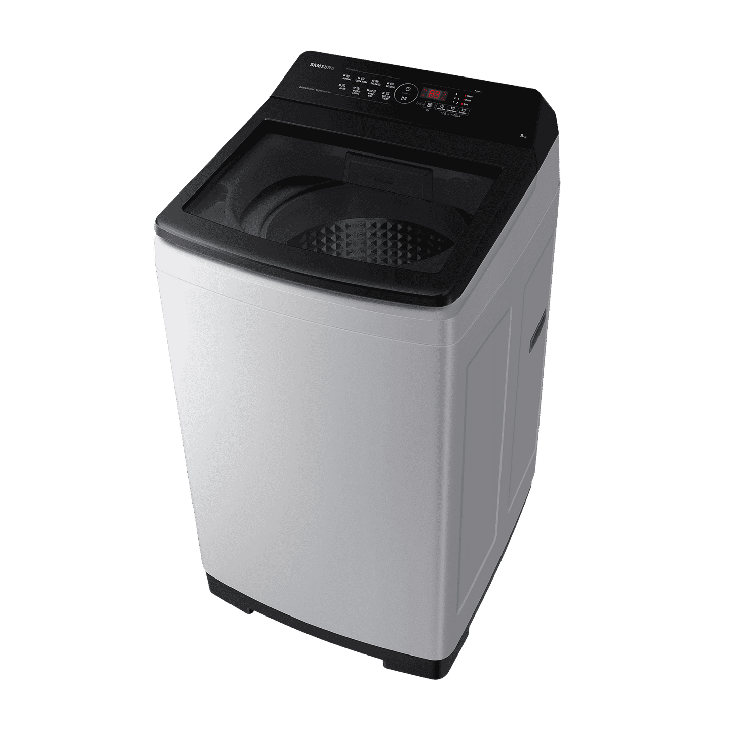 SAMSUNG 8 Kg 5 Star Inverter Fully Automatic Top Load Washing Machine (WA80BG4441BGTL, Diamond Drum, Light Grey)