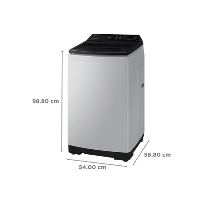 SAMSUNG 8 Kg 5 Star Inverter Fully Automatic Top Load Washing Machine (WA80BG4545BYTL, Ecobubble Technology, Lavender Grey)