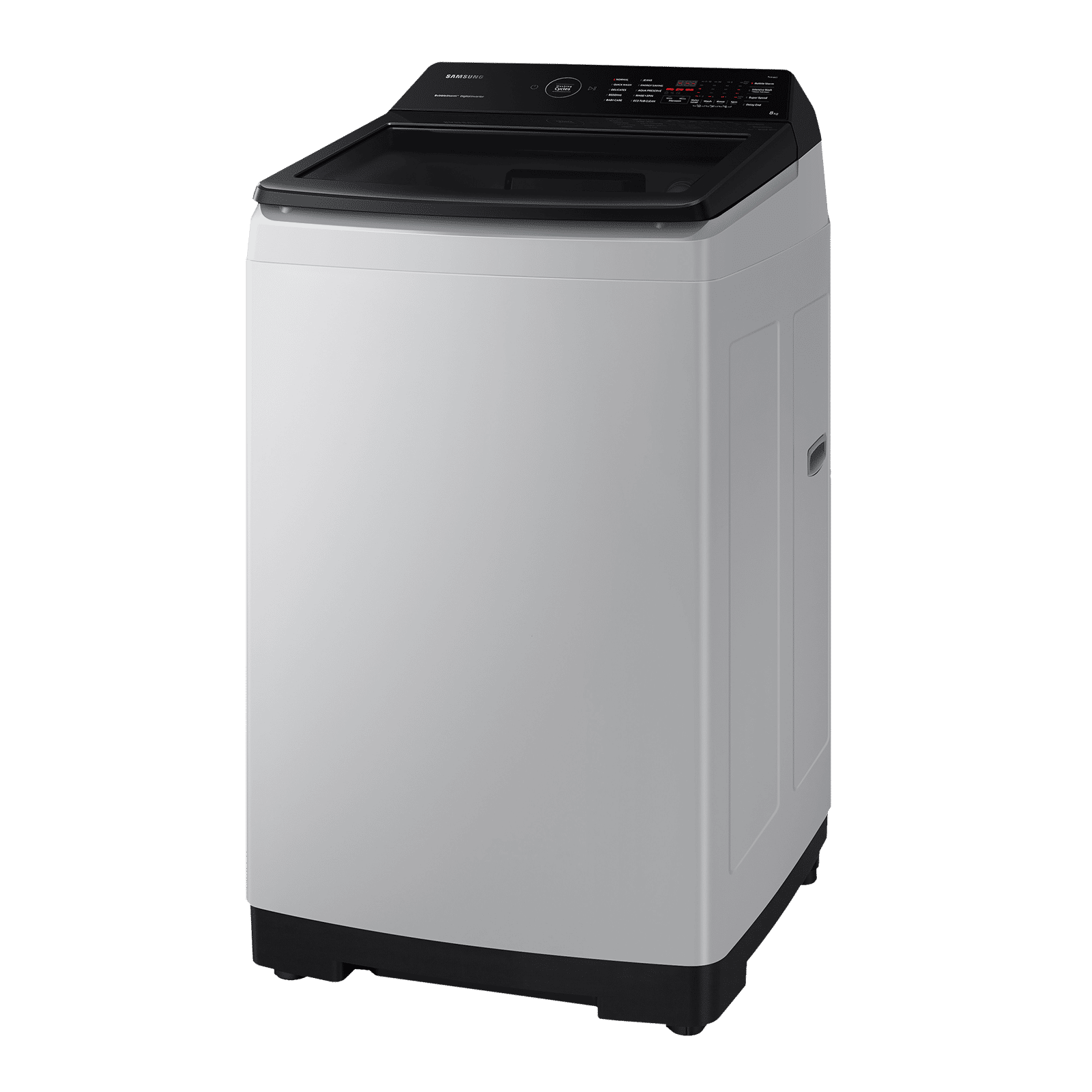 SAMSUNG 8 Kg 5 Star Inverter Fully Automatic Top Load Washing Machine (WA80BG4545BYTL, Ecobubble Technology, Lavender Grey)