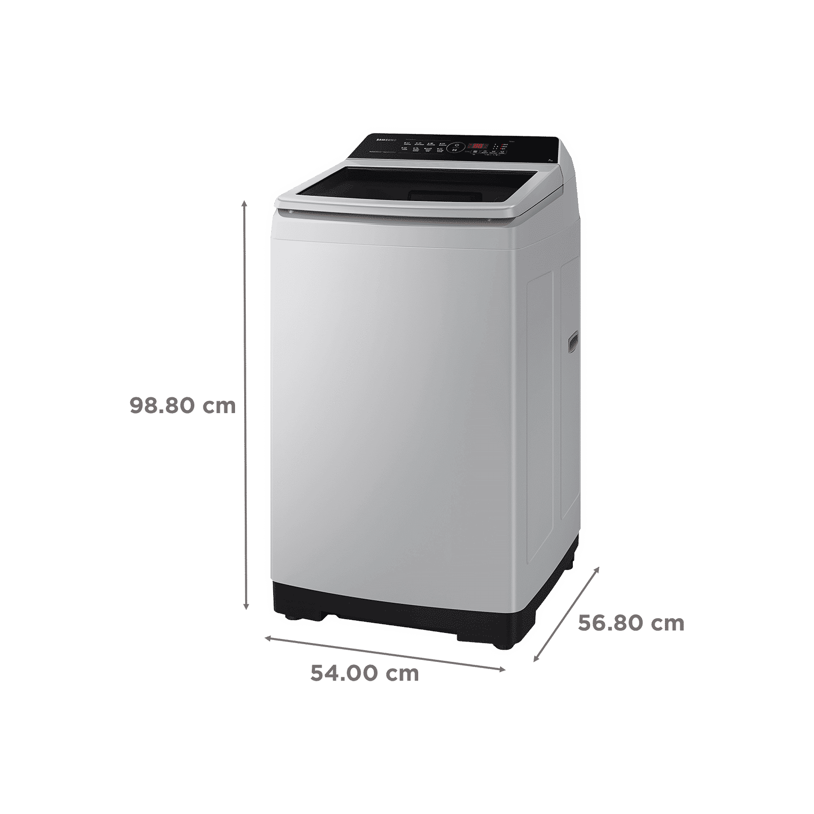 SAMSUNG 7 Kg 5 Star Inverter Fully Automatic Top Load Washing Machine (WA70BG4441YYTL, Ecobubble Technology, Lavender Grey)