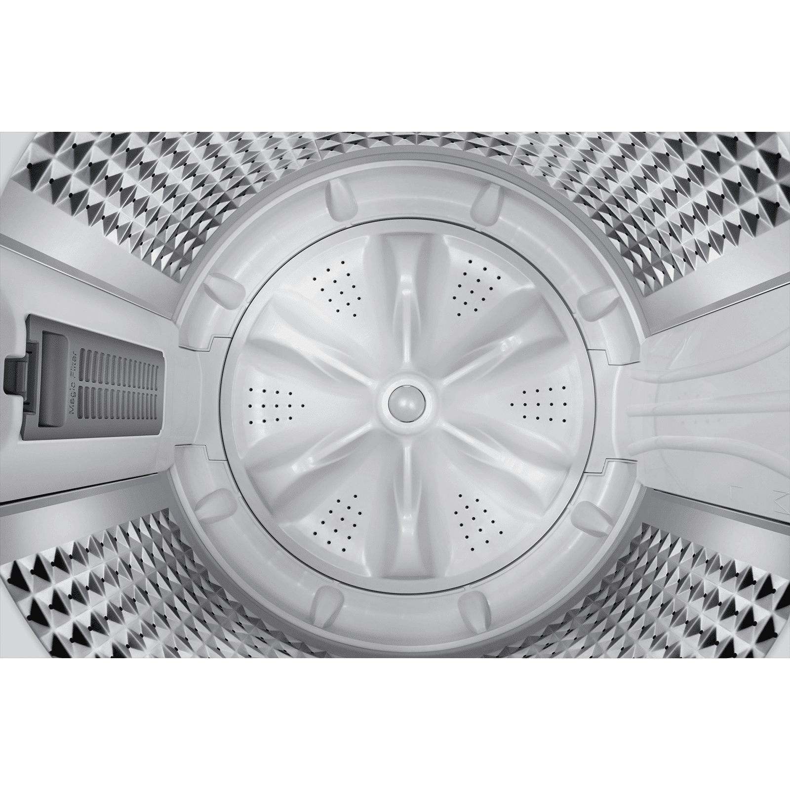 SAMSUNG 7 Kg 5 Star Wi-Fi Inverter Fully Automatic Top Load Washing Machine (WA70BG4582BYTL, Ecobubble Technology, Lavender Grey)