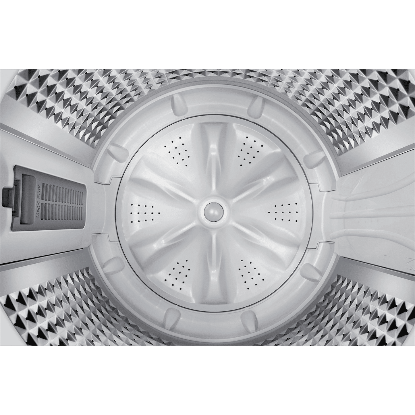 SAMSUNG 7 Kg 5 Star Wi-Fi Inverter Fully Automatic Top Load Washing Machine (WA70BG4582BYTL, Ecobubble Technology, Lavender Grey)