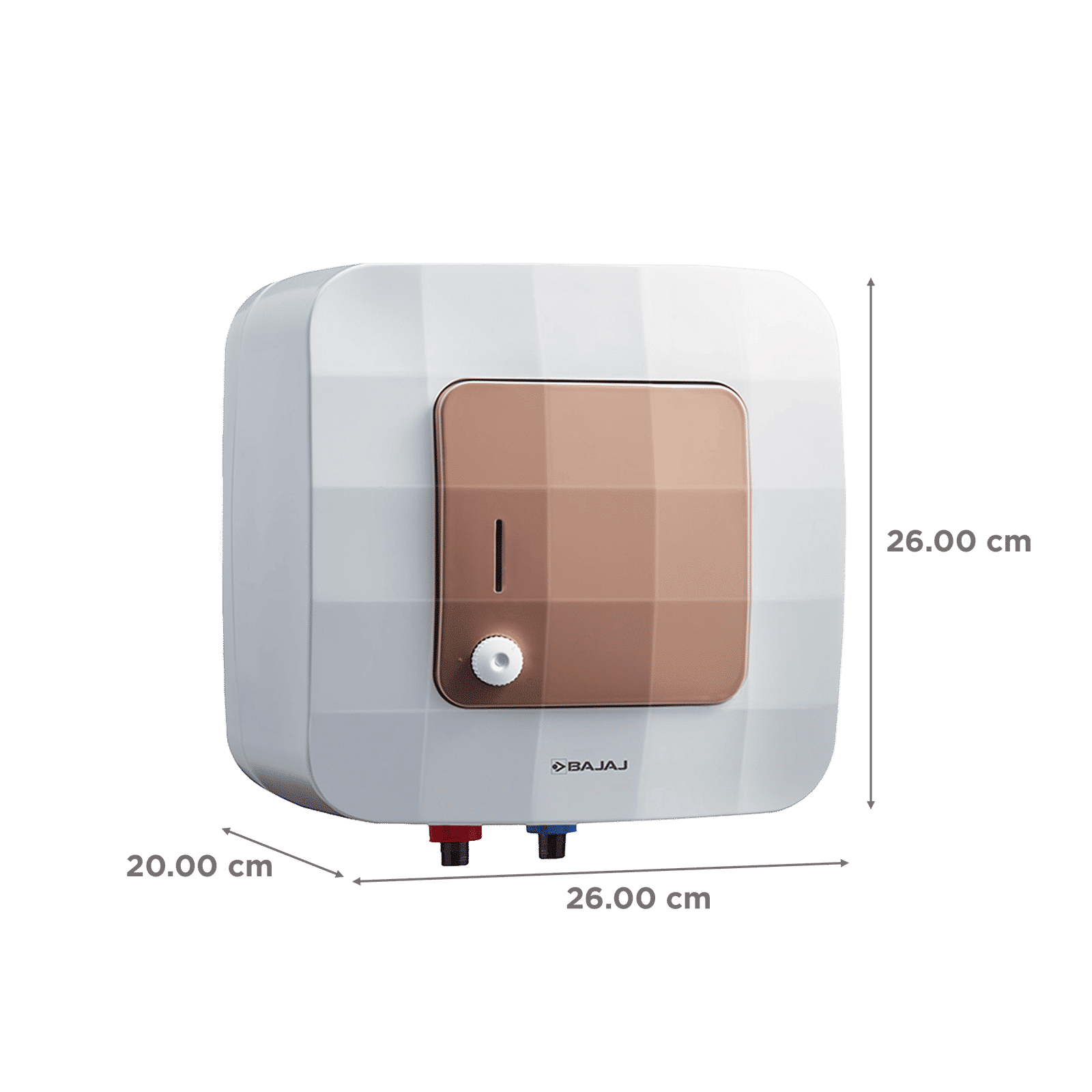 BAJAJ Maestro 10 Liters 5 Star Vertical Storage Water Heater with Copper Heating Element (White & Beige)