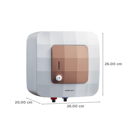 BAJAJ Maestro 10 Liters 5 Star Vertical Storage Water Heater with Copper Heating Element (White & Beige)