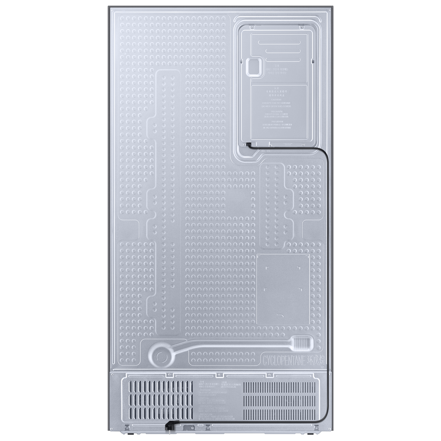 SAMSUNG 653 Litres 3 Star Auto Defrost Side by Side Refrigerator with Twin Cooling Plus (RS76CG8113SLHL, EZ Clean Steel)