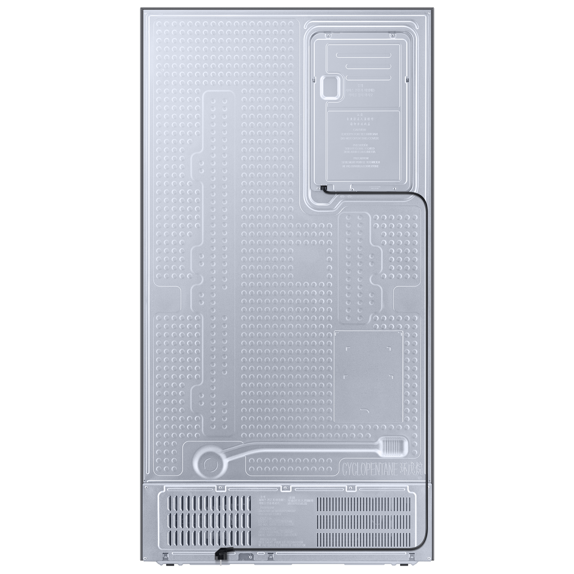 SAMSUNG 653 Litres 3 Star Auto Defrost Side by Side Refrigerator with Twin Cooling Plus (RS76CG8113SLHL, EZ Clean Steel)