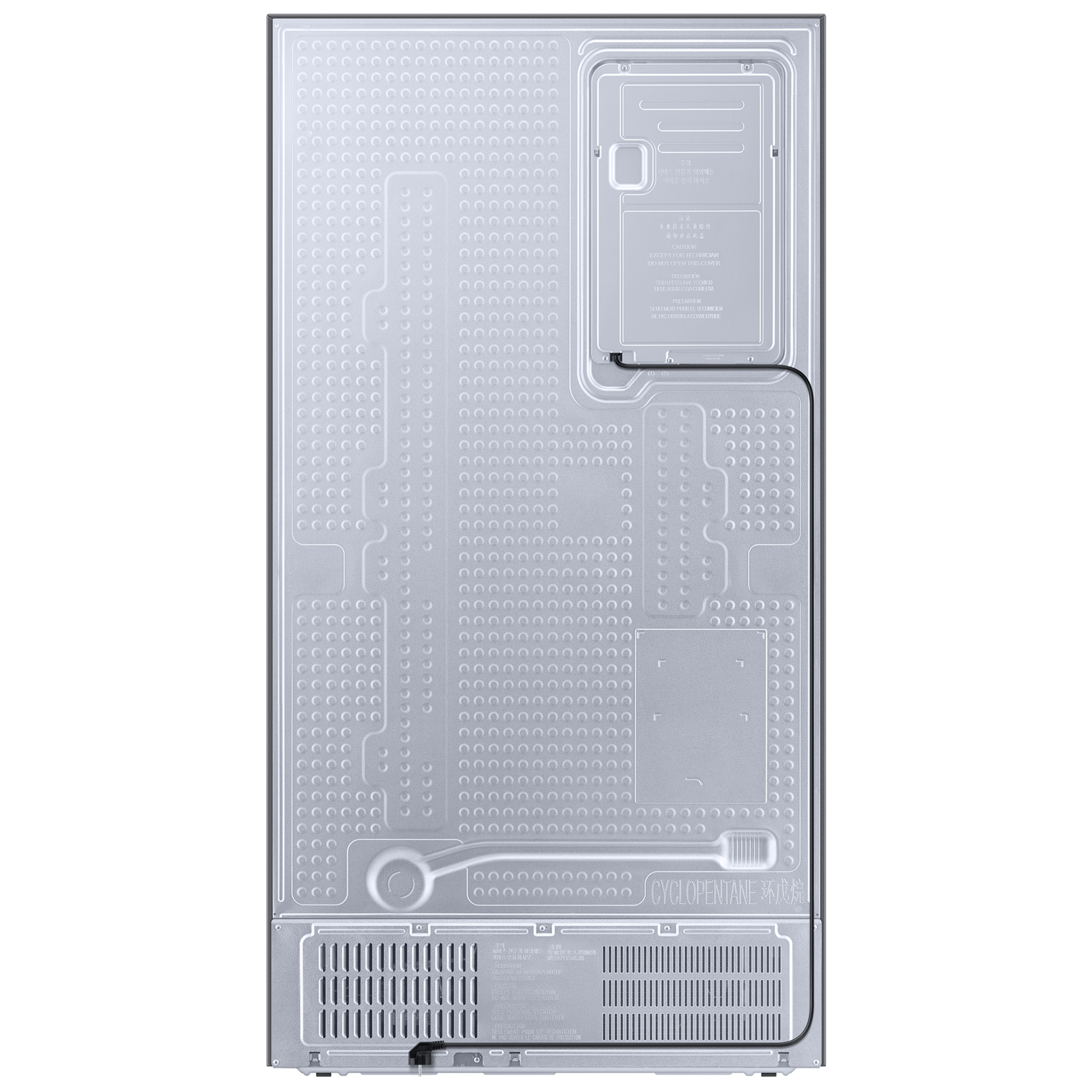 SAMSUNG 653 Litres 3 Star Auto Defrost Side by Side Refrigerator with Twin Cooling Plus (RS76CG8113SLHL, EZ Clean Steel)