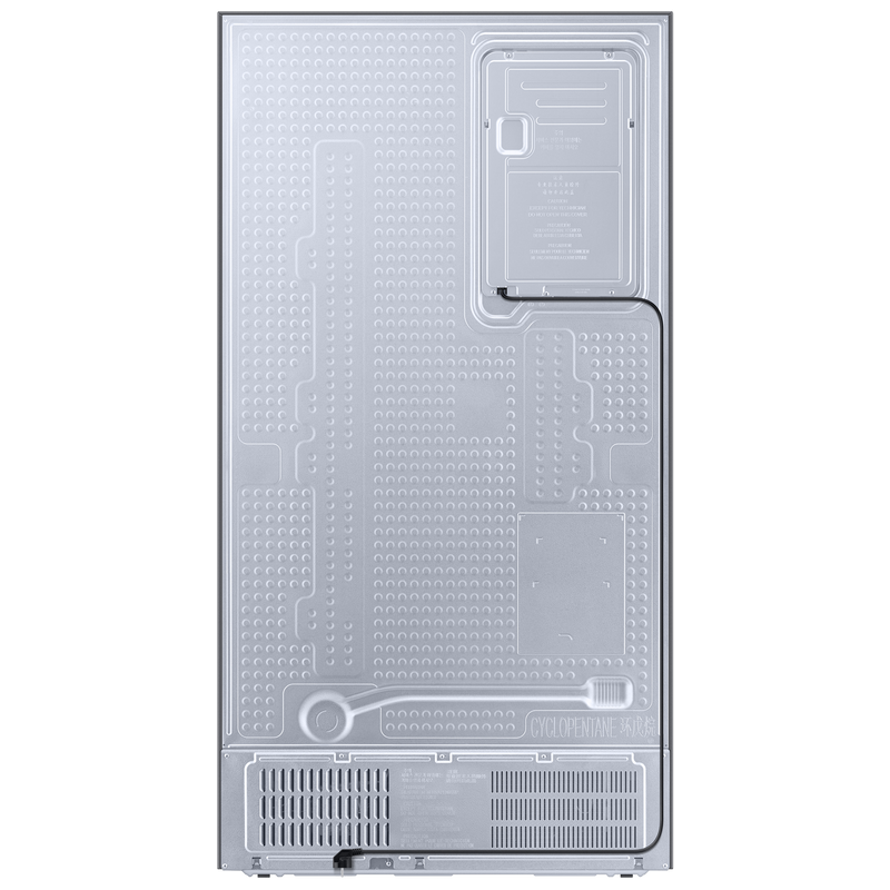 SAMSUNG 653 Litres 3 Star Auto Defrost Side by Side Refrigerator with Twin Cooling Plus (RS76CG8113SLHL, EZ Clean Steel)