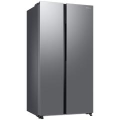 SAMSUNG 653 Litres 3 Star Auto Defrost Side by Side Refrigerator with Twin Cooling Plus (RS76CG8113SLHL, EZ Clean Steel)