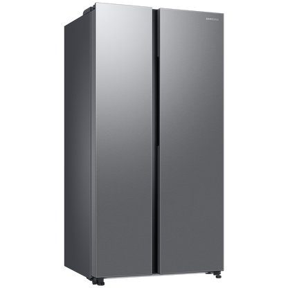 SAMSUNG 653 Litres 3 Star Auto Defrost Side by Side Refrigerator with Twin Cooling Plus (RS76CG8113SLHL, EZ Clean Steel)