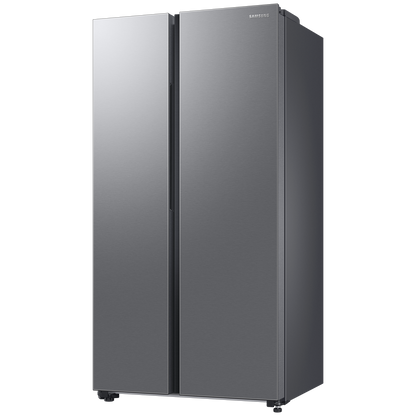 SAMSUNG 653 Litres 3 Star Auto Defrost Side by Side Refrigerator with Twin Cooling Plus (RS76CG8113SLHL, EZ Clean Steel)