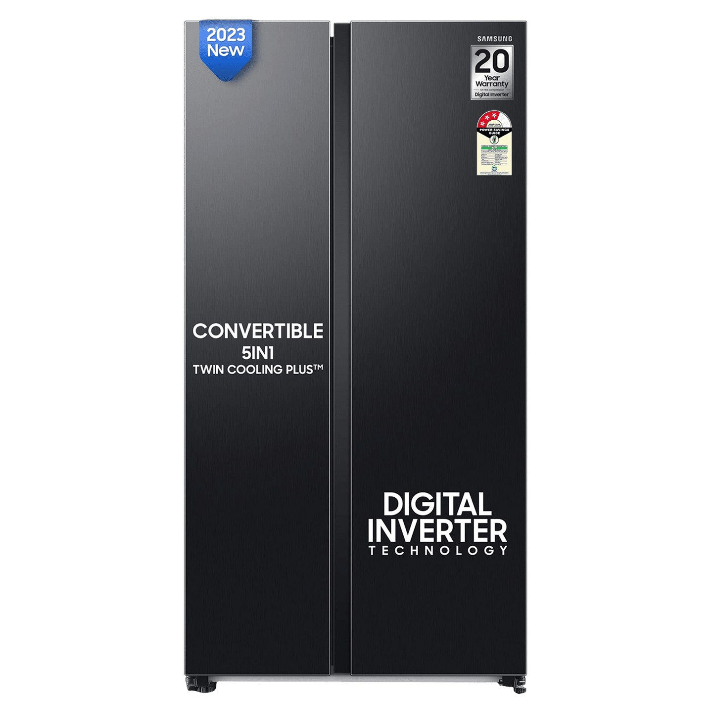 SAMSUNG 653 Litres 3 Star Side by Side Refrigerator with AI Energy Mode (RS76CG8113B1HL, Black DOI)