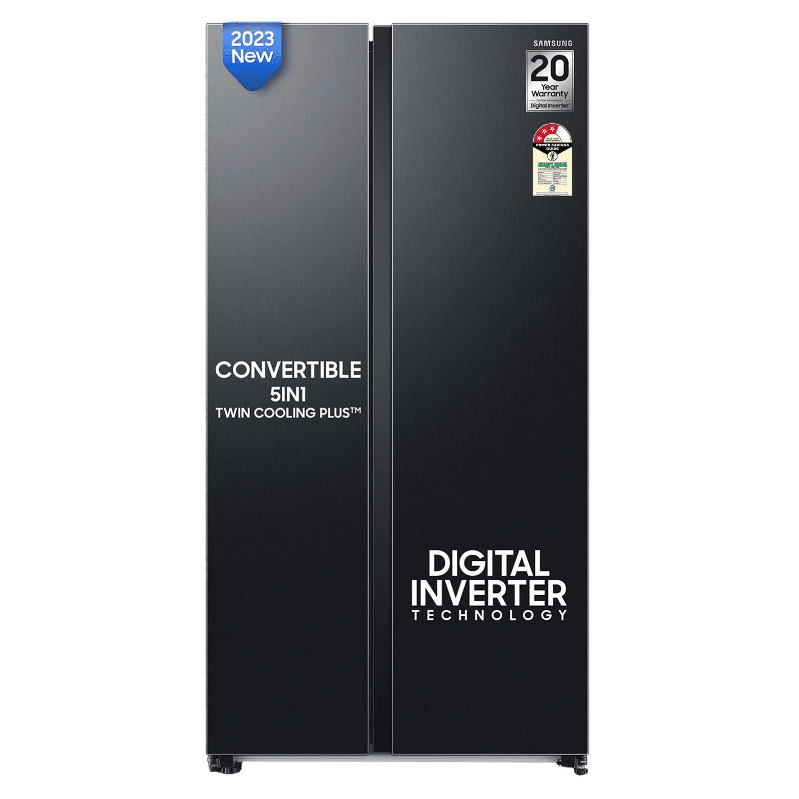 SAMSUNG 653 Litres 3 Star Side by Side Refrigerator with AI Energy Mode (RS76CG8113B1HL, Black DOI)