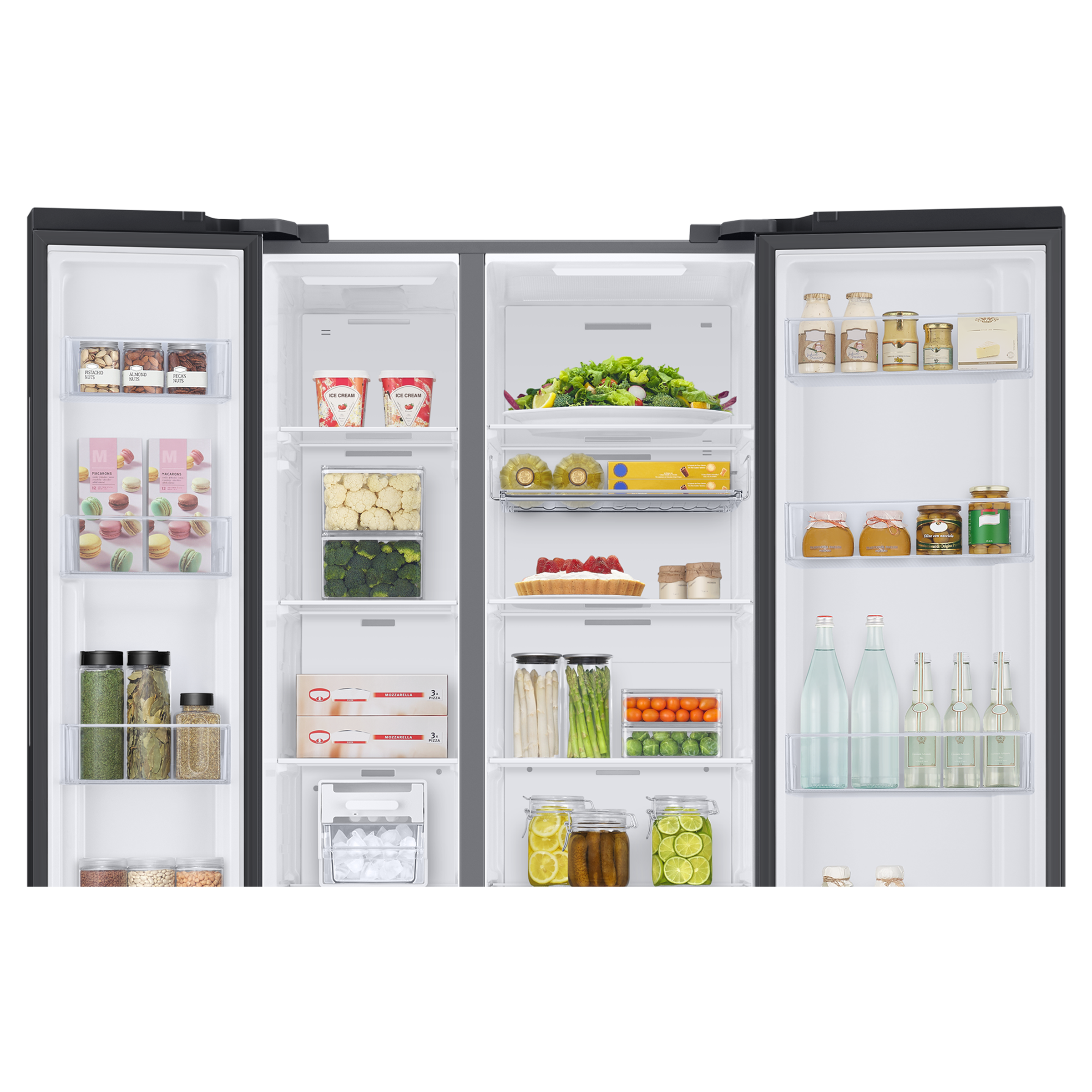 SAMSUNG 653 Litres 3 Star Side by Side Refrigerator with AI Energy Mode (RS76CG8113B1HL, Black DOI)