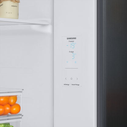 SAMSUNG 653 Litres 3 Star Side by Side Refrigerator with AI Energy Mode (RS76CG8113B1HL, Black DOI)