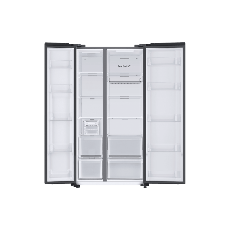 SAMSUNG 653 Litres 3 Star Side by Side Refrigerator with AI Energy Mode (RS76CG8113B1HL, Black DOI)