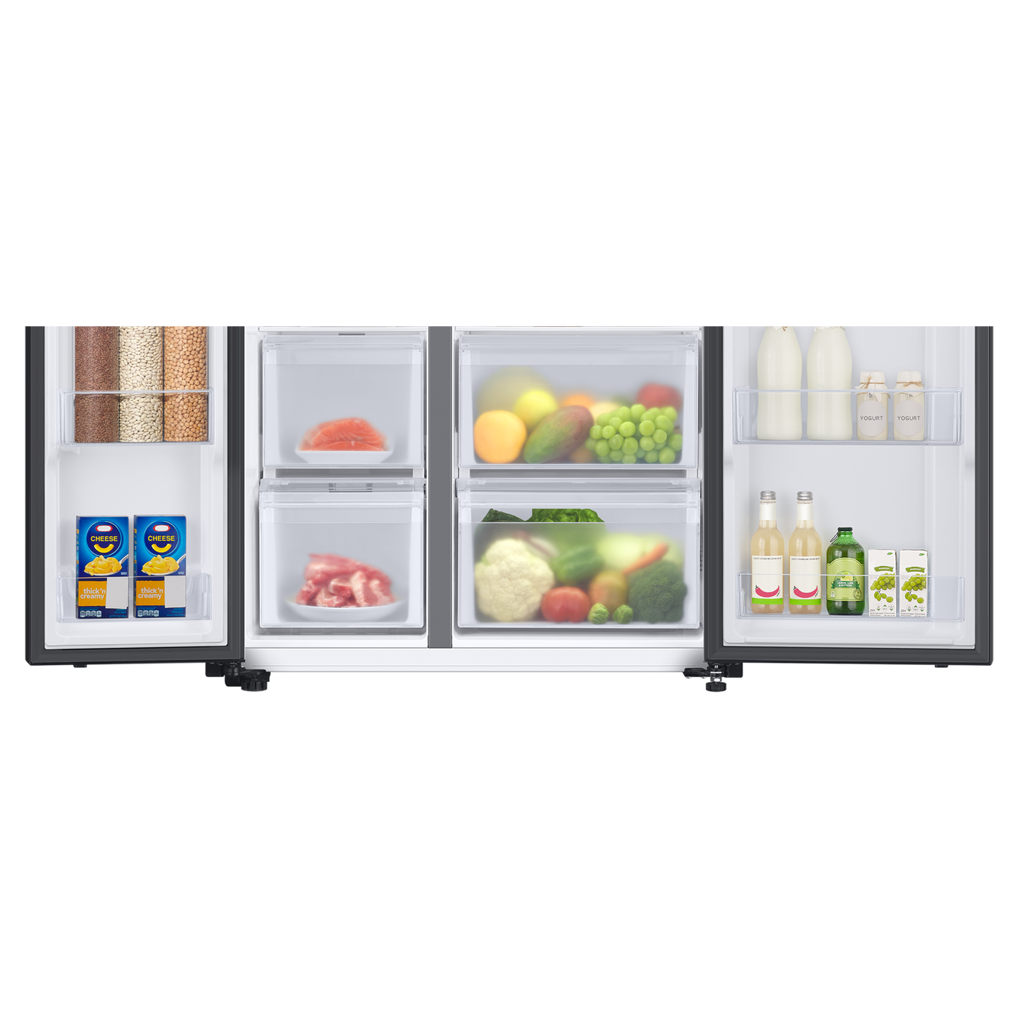 SAMSUNG 653 Litres 3 Star Side by Side Refrigerator with AI Energy Mode (RS76CG8113B1HL, Black DOI)