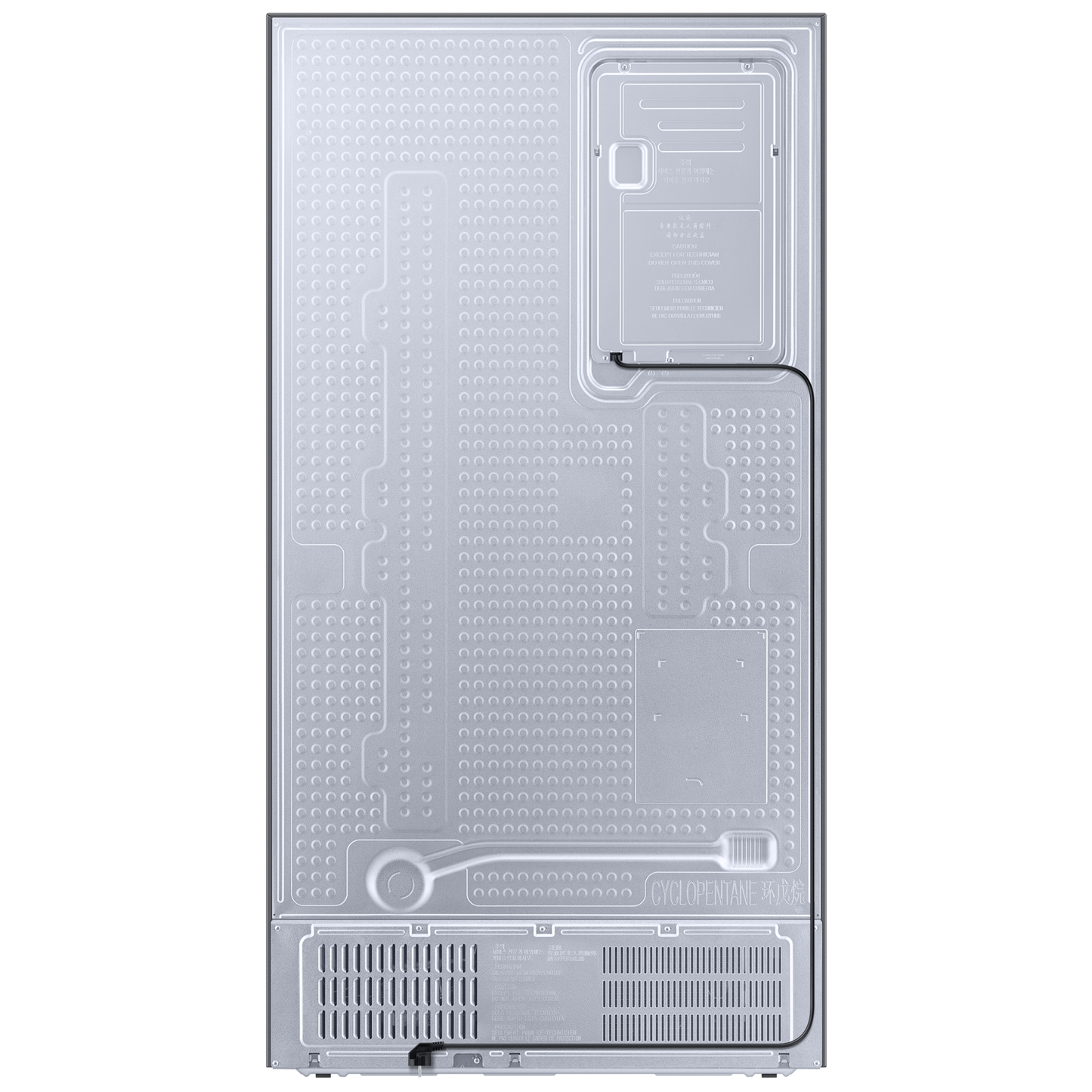 SAMSUNG 653 Litres 3 Star Auto Defrost Side by Side Refrigerator with Twin Cooling Plus (RS76CB811312HL, Clean White)