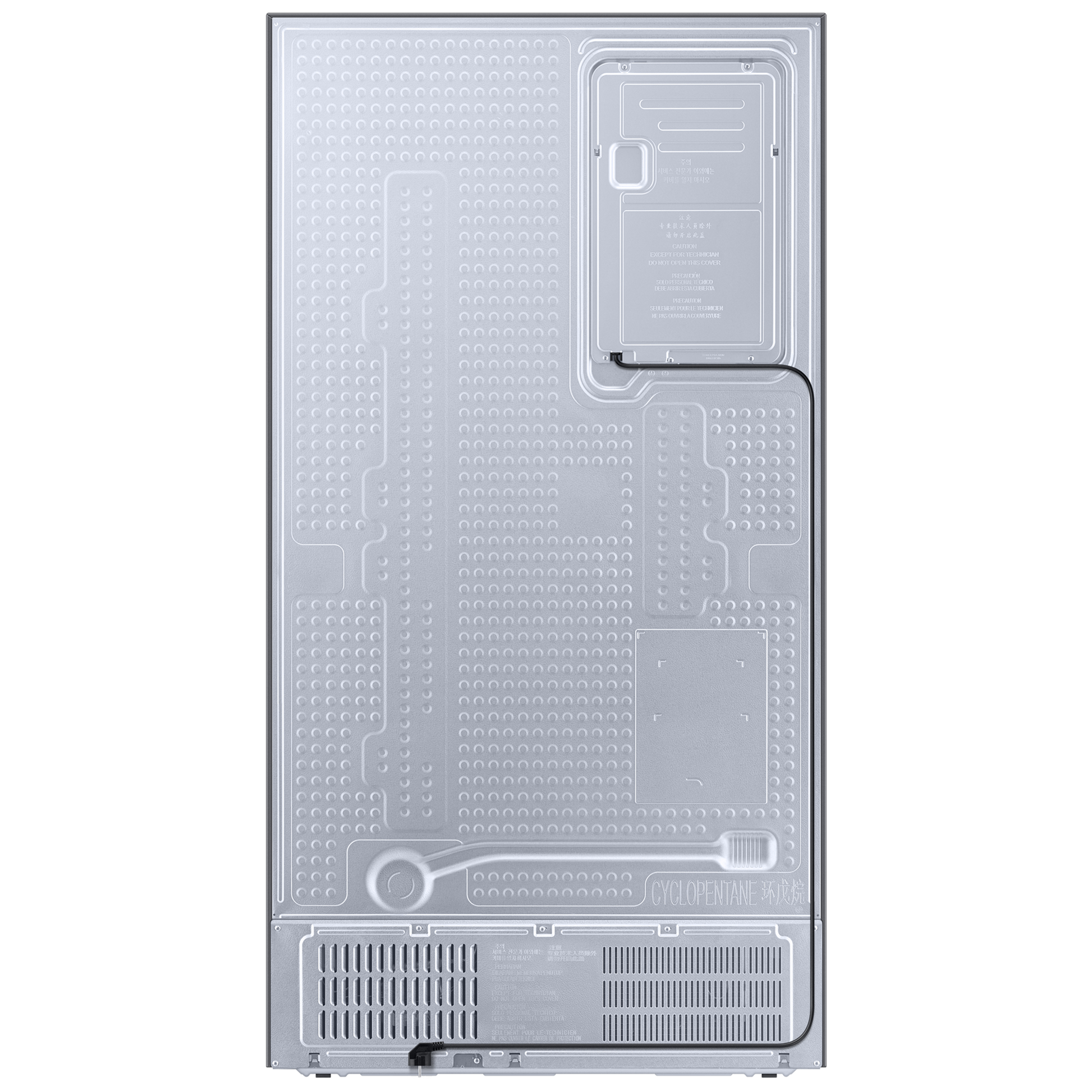 SAMSUNG 653 Litres 3 Star Auto Defrost Side by Side Refrigerator with Twin Cooling Plus (RS76CB811312HL, Clean White)