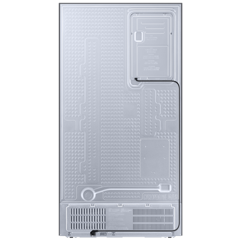 SAMSUNG 653 Litres 3 Star Auto Defrost Side by Side Refrigerator with Twin Cooling Plus (RS76CB811312HL, Clean White)