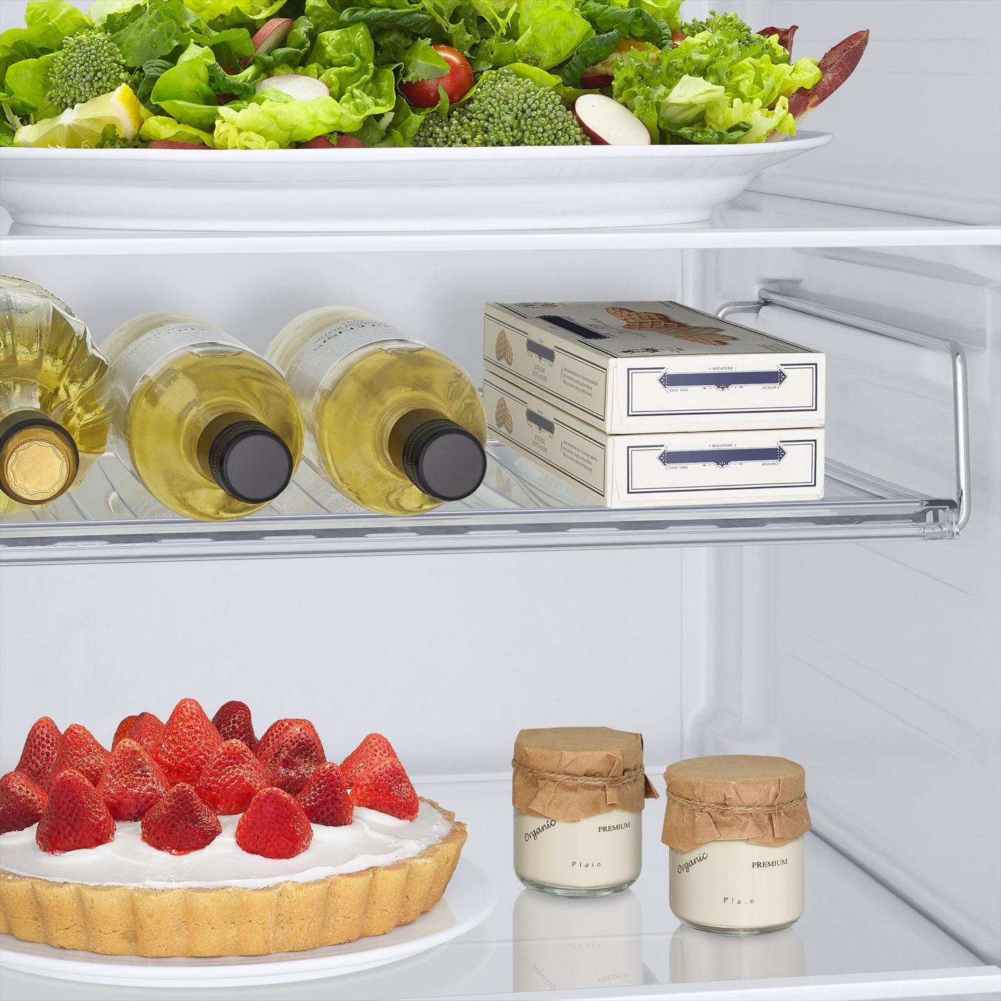 SAMSUNG 653 Litres 3 Star Auto Defrost Side by Side Refrigerator with Twin Cooling Plus (RS76CB811312HL, Clean White)