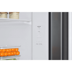 SAMSUNG 653 Litres 3 Star Auto Defrost Side by Side Refrigerator with Twin Cooling Plus (RS76CB811312HL, Clean White)