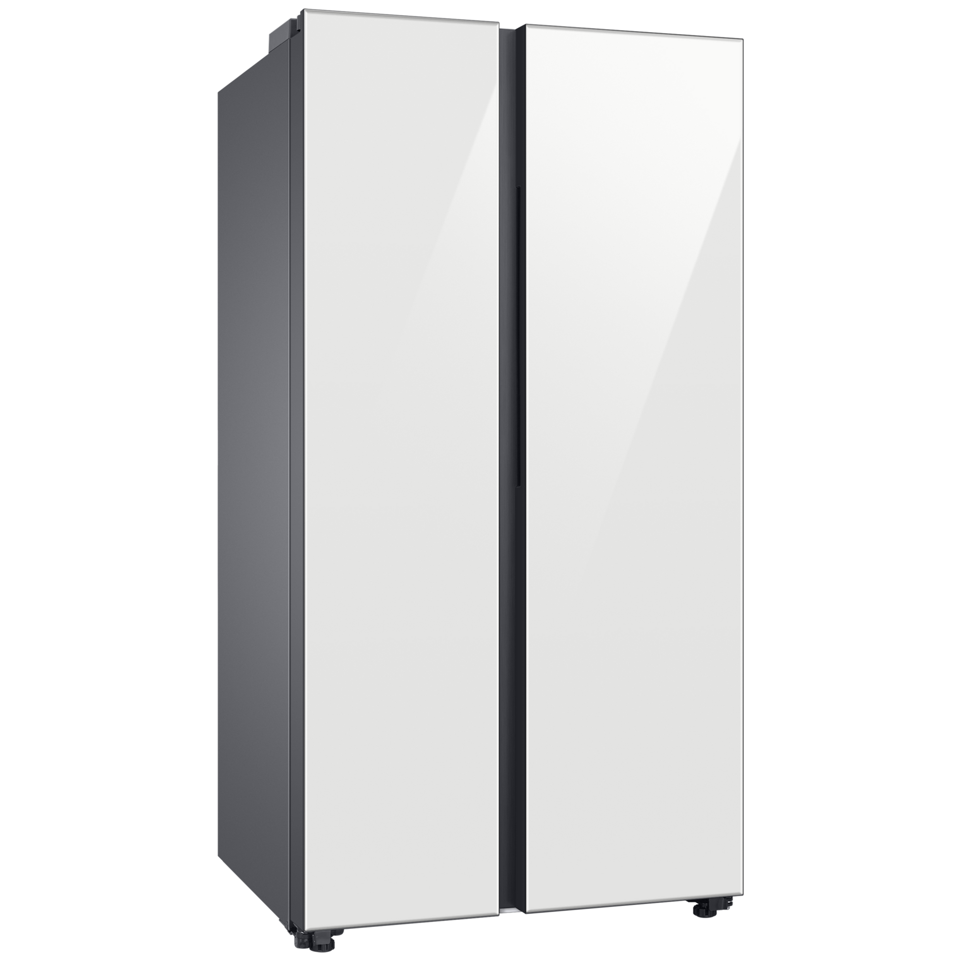 SAMSUNG 653 Litres 3 Star Auto Defrost Side by Side Refrigerator with Twin Cooling Plus (RS76CB811312HL, Clean White)