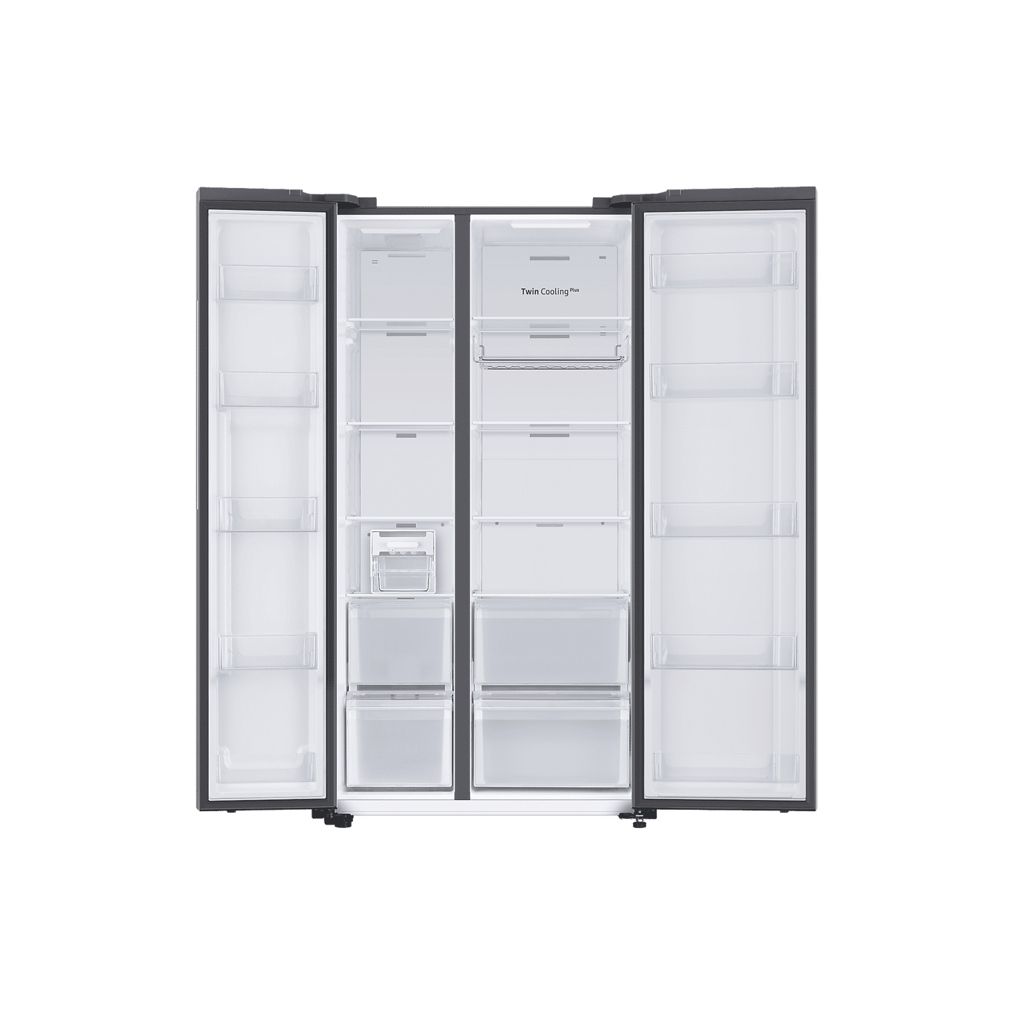 SAMSUNG 653 Litres 3 Star Auto Defrost Side by Side Refrigerator with Twin Cooling Plus (RS76CB811312HL, Clean White)